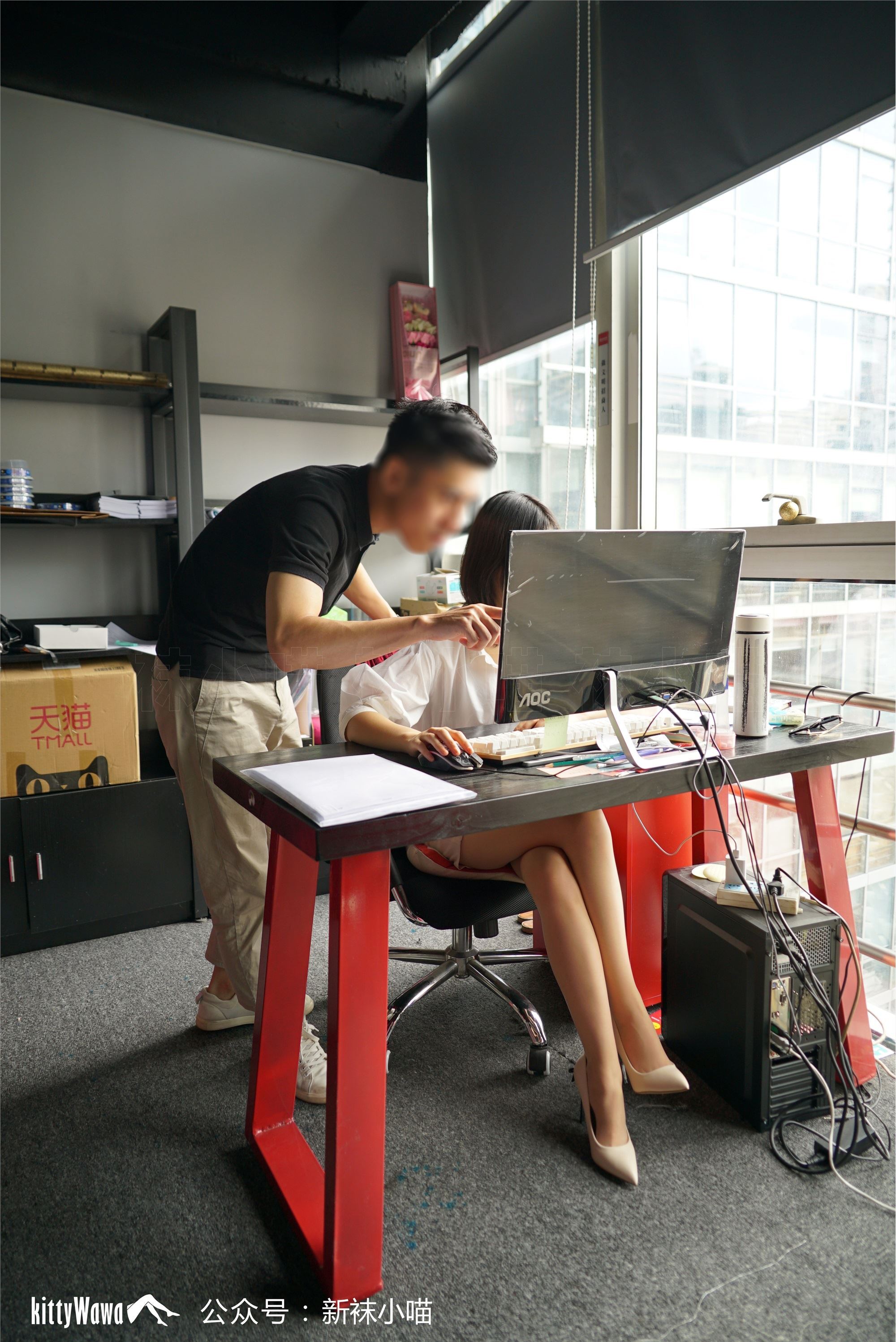 kittyWawa袜小喵故事集  KTS014 加班